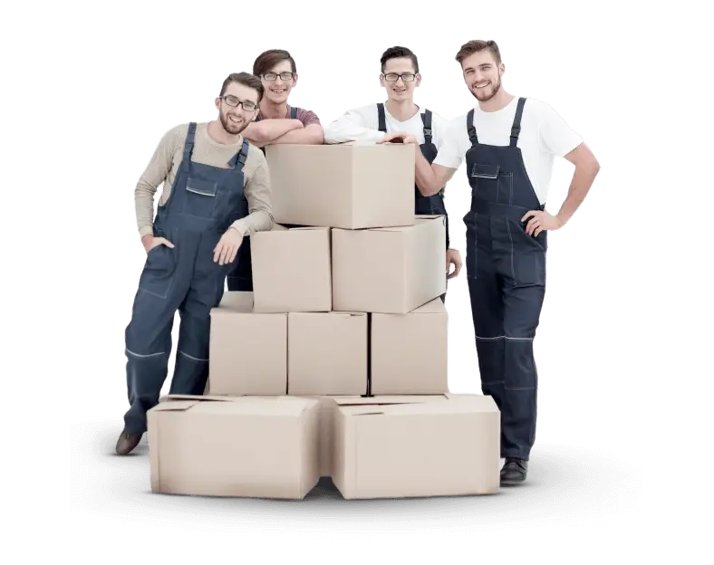 Packed moving boxes ready for transport from Perth to Karratha